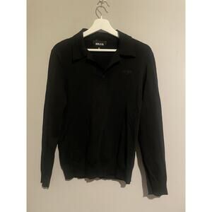 SER.O.YA MEN'S TICO SHIRT LONG SLEEVE IN BLACK‎ SIZE XL